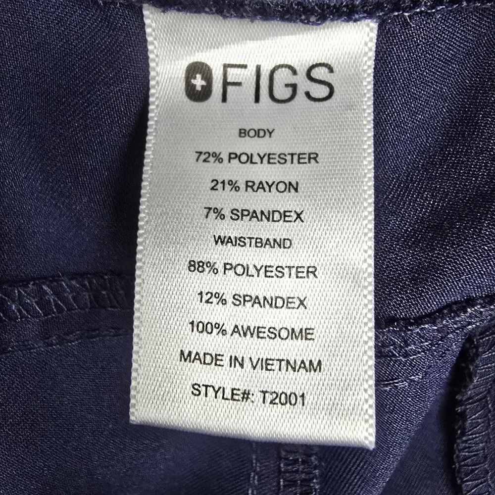 FIGS Pants Mens Medium Blue Technical Collection Cargo Scrub Workwear Stretch